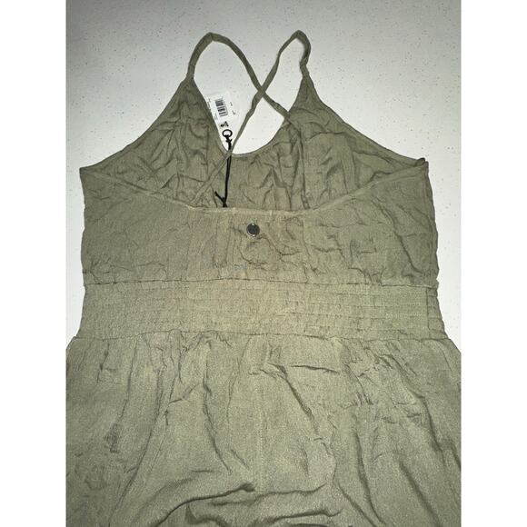 prAna Fernie Wide Leg Jumpsuit Romper Sweet Agave Large Beach Coverup NWT - Picture 8 of 14